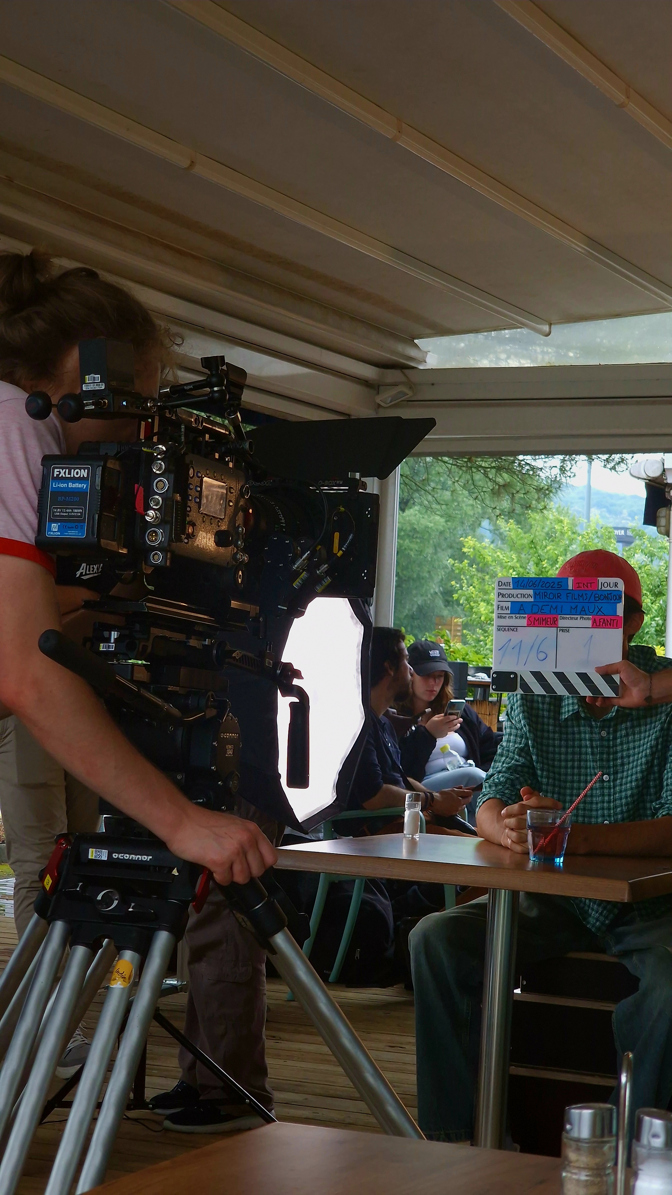 À Demi Maux — sur le tournage